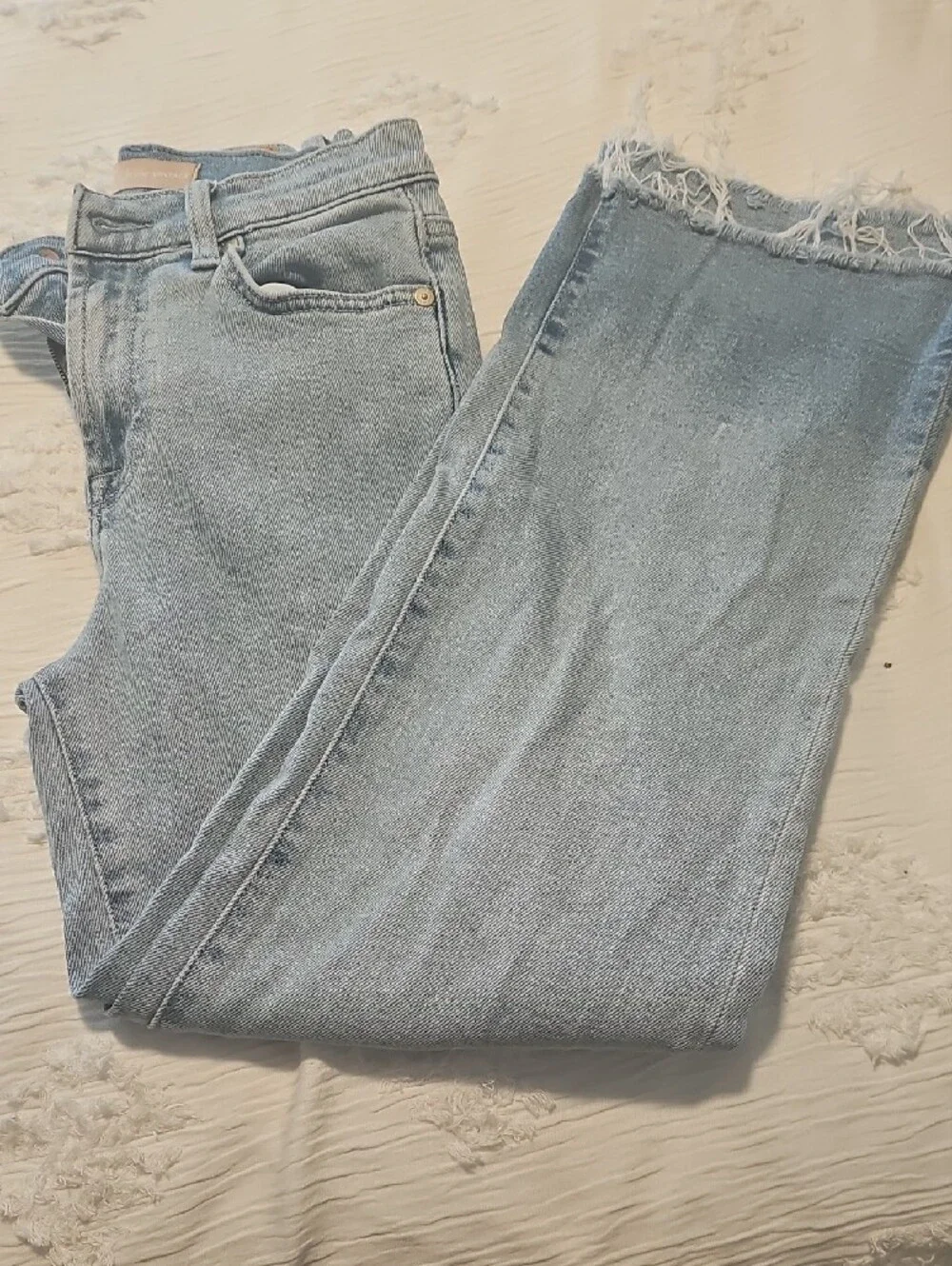 7 For All Mankind Light Blue High-Rise Jeans